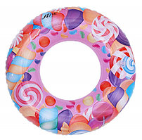 Надувной детский круг для плавания "Леденцы" (60см)