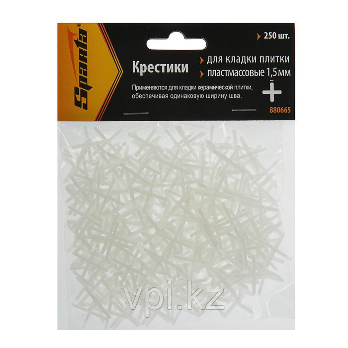 Крестики для кладки плитки, 1.5мм. 250шт. Sparta - фото 1 - id-p53795896