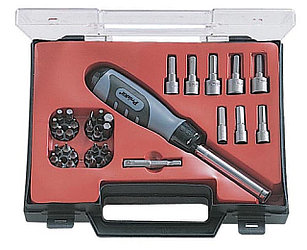 Pro'sKit 8PK-SD012A Отвертка-трещотка c набором насадок и дюймовых головок