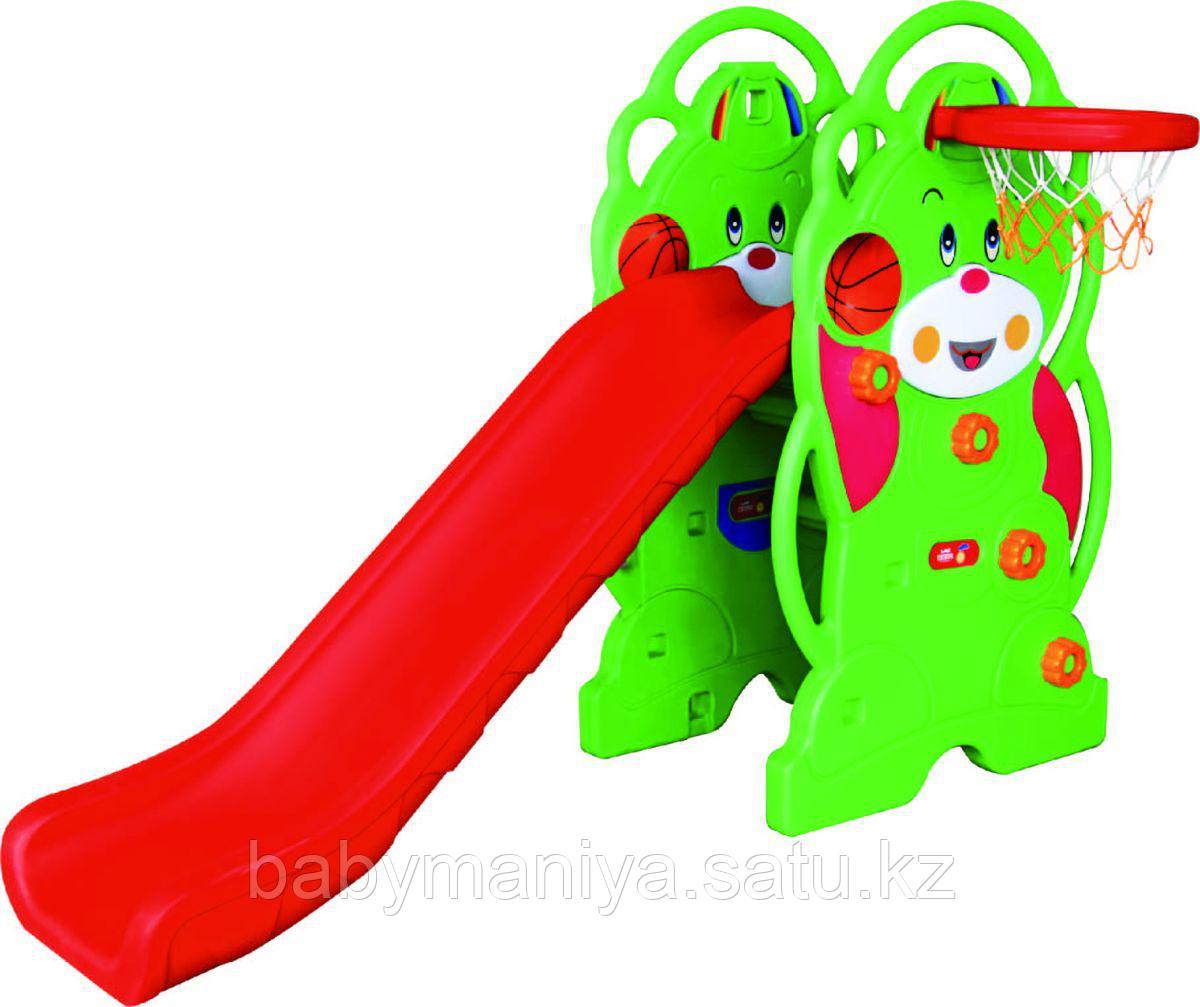 Детская горка Мишка QIANGCHI QC-05008