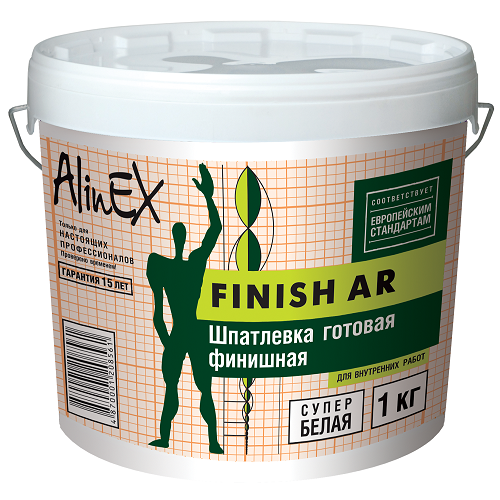Шпатлевка AlinEX FINISH AR, 3кг, фото 1