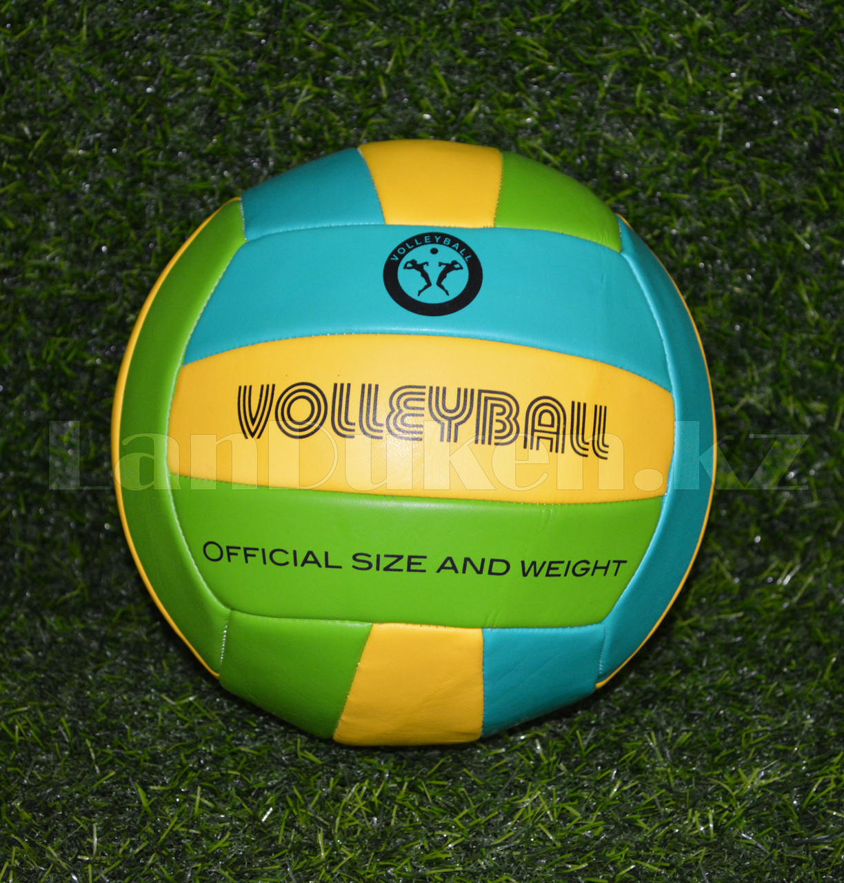 Волейбольный мяч зеленый окружность 65 см