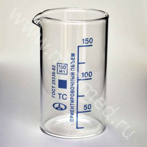 Стакан высокий (со шкалой и носиком) - фото 1 - id-p54036588