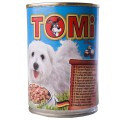 TOMi 5 ВИДОВ МЯСА (5 kinds of meat) консервы корм для собак, банка 400г.