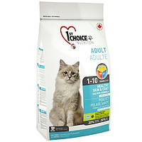 1st Choice Adult Healthy Skin & Coat (Фест Чойс) корм для кошек Здоровая кожа и шерсть с лососем, 5,44 кг.