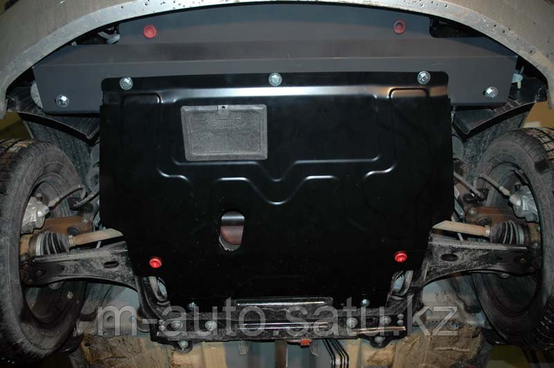 Защита картера двигателя и кпп на Volkswagen Caddy/Фольксваген Кэдди 2004-