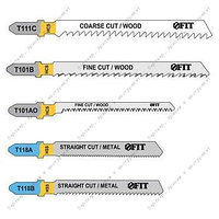 Набор полотен для электролобзика, 5 шт (T111C; T101BR; T101AO; T118A; T118B) (41011)