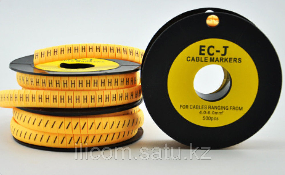 Маркер кабельный EC-J, символ " N ", 500 шт/roll - фото 1 - id-p54086139