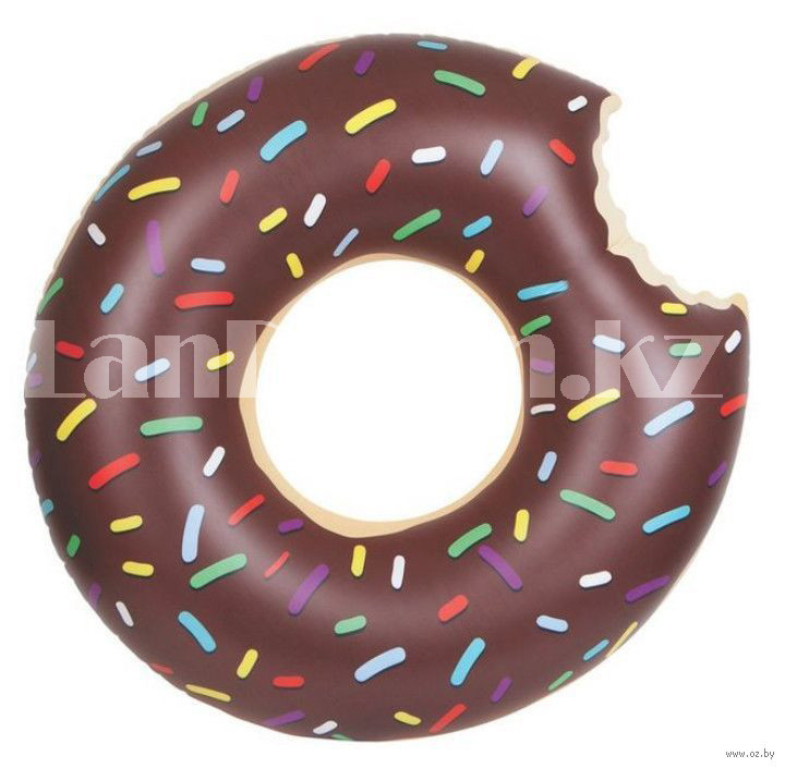 Надувной плавательный круг "Пончик" 60 см (шоколадный) - фото 1 - id-p54086758