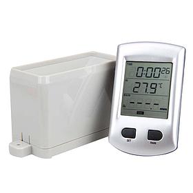 AW011 2.7" LCD беспроводной датчик осадков с термометром и радиоуправляемыми часами