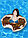 Надувной плавательный круг "Шоколадный пончик" 80 см, фото 2