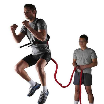 Эспандер-пояс тяги с резиновым шнуром для бега, фото 2