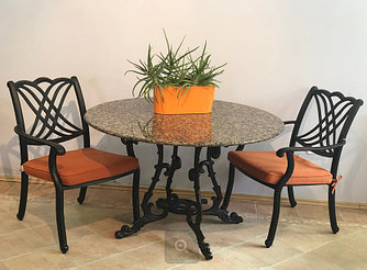 Мебель для сада из литого алюминия