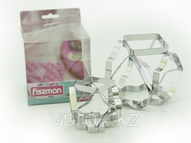 7424 FISSMAN Набор из двух форм для выпекания (вырезания печенья) 6-в-1 (нерж. сталь)