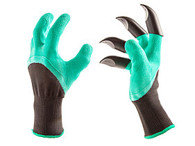 Перчатки садовые с "когтями" Garden Genie Gloves