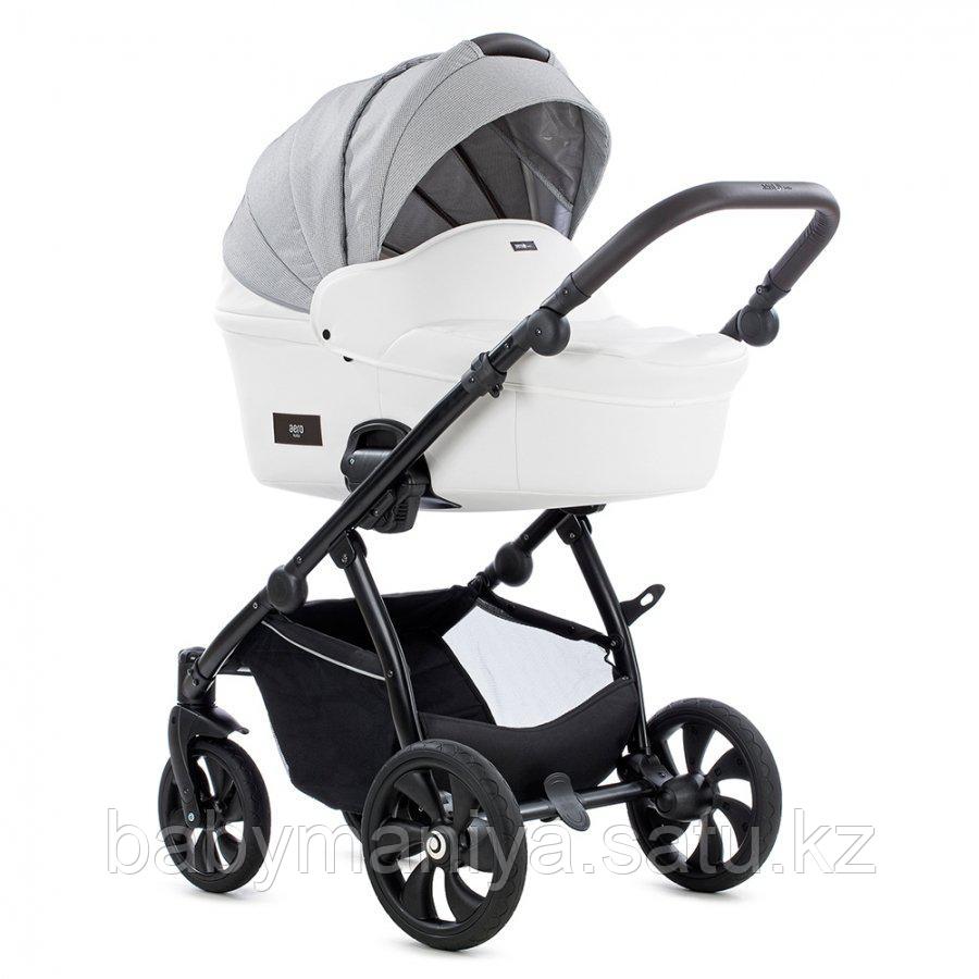 Коляска Tutis Aero 2 в 1 короб+прогулка Белая кожа