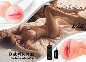 Двойной мастурбатор с вибропулей Satisfaction Babylicious
