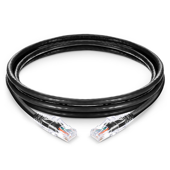 ITK Коммутационный шнур (патч-корд), кат.5Е FTP, 1м, черный