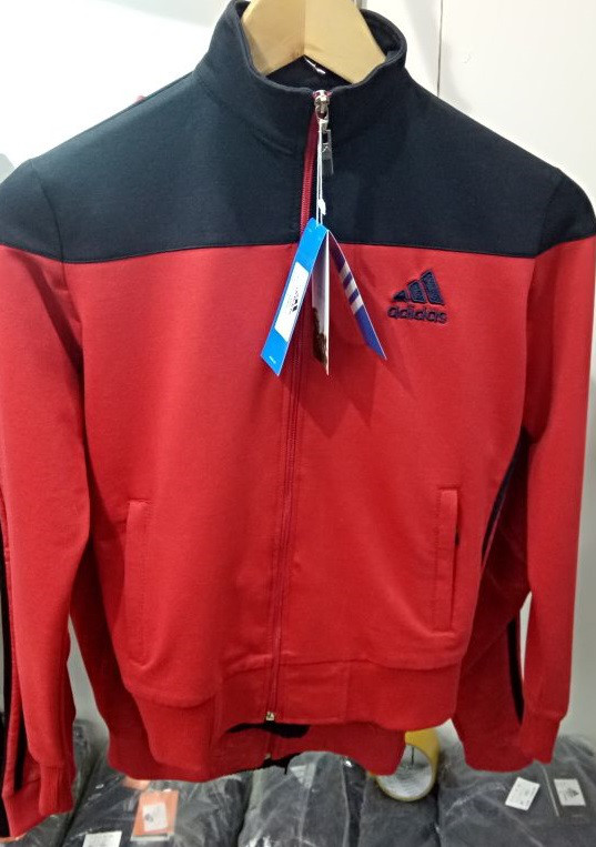 Костюм спортивный мужской Adidas красный-черный/черный - фото 1 - id-p54136166