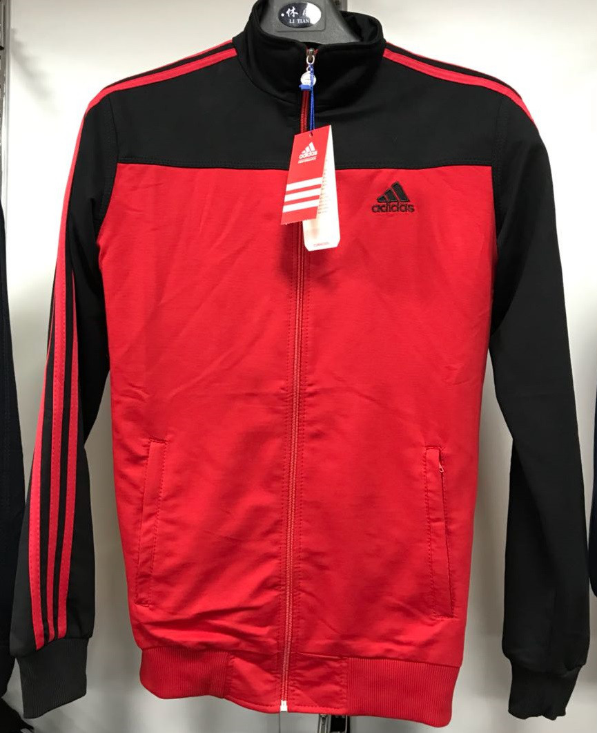 Костюм спортивный мужской Adidas красный-черный/черный 018 - фото 1 - id-p54136324