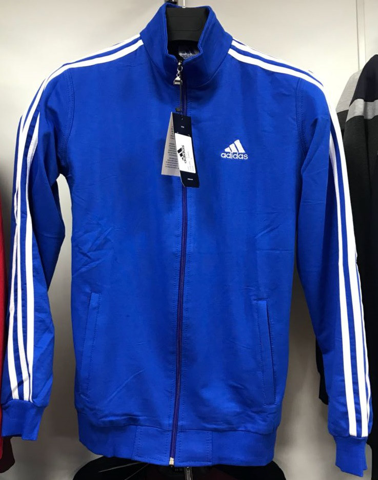 Костюм спортивный мужской Adidas синий-белый/черный - фото 1 - id-p54136371