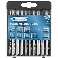 Набор полотен для электролобзика универсальный, 10шт., Profi, пластиковый кейс 78294 (002)