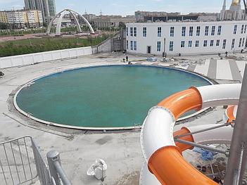 Укладка ПВХ пленки "Декопран" для бассейна, аквапарк в г. Актобе 11