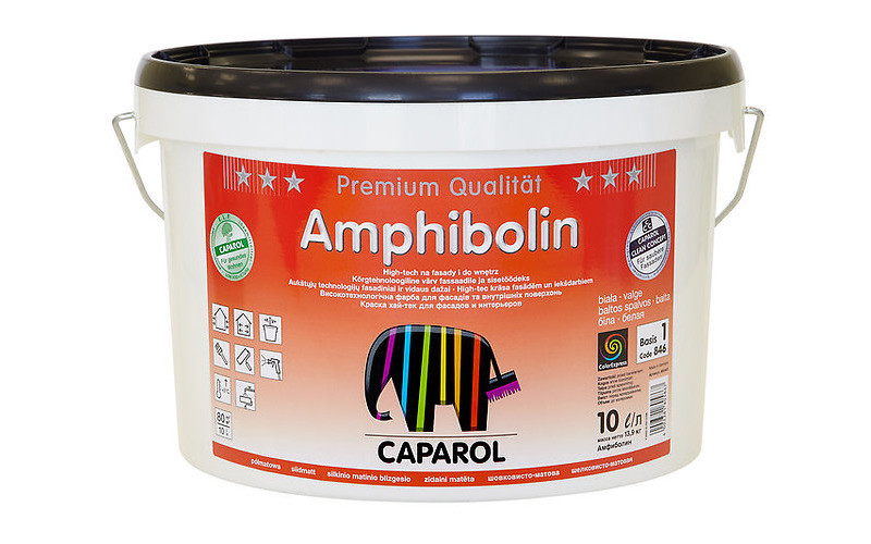 Краска акрил. в/д Caparol Amphibolin E.L.F. (Капарол Амфиболин Е.Л.Ф.) База 3, 9,4л - фото 1 - id-p54245517