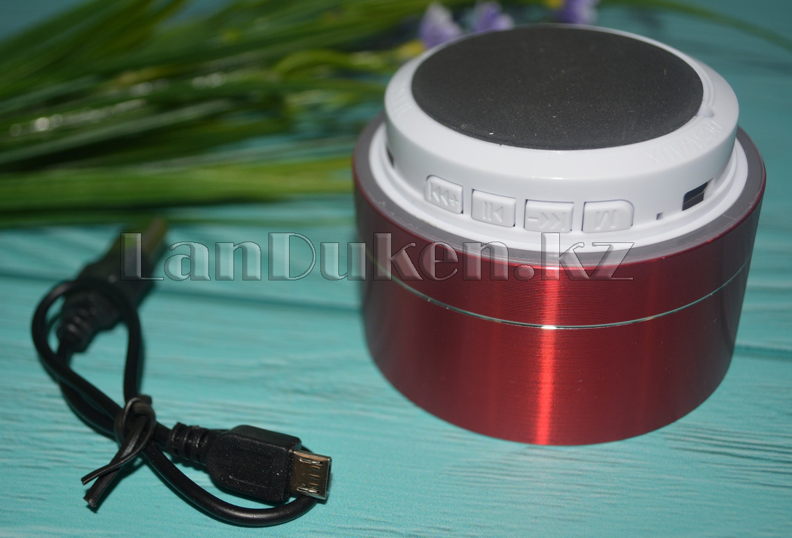 Music mini speaker v2.1 қызыл түспен жарықтандырылған портативті Bluetooth динамигі - фото 3 - id-p54233836