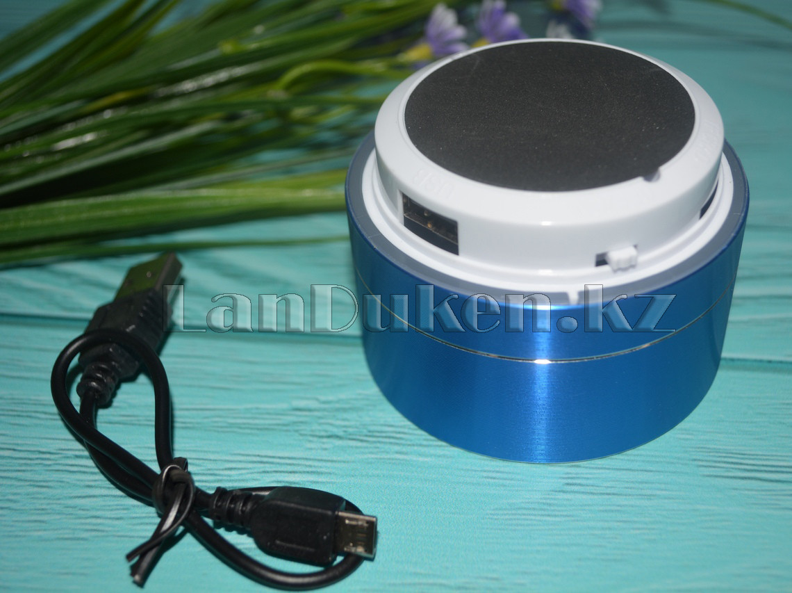 Портативная Bluetooth колонка c подсветкой (music mini speaker v2.1) синяя - фото 3 - id-p54244923