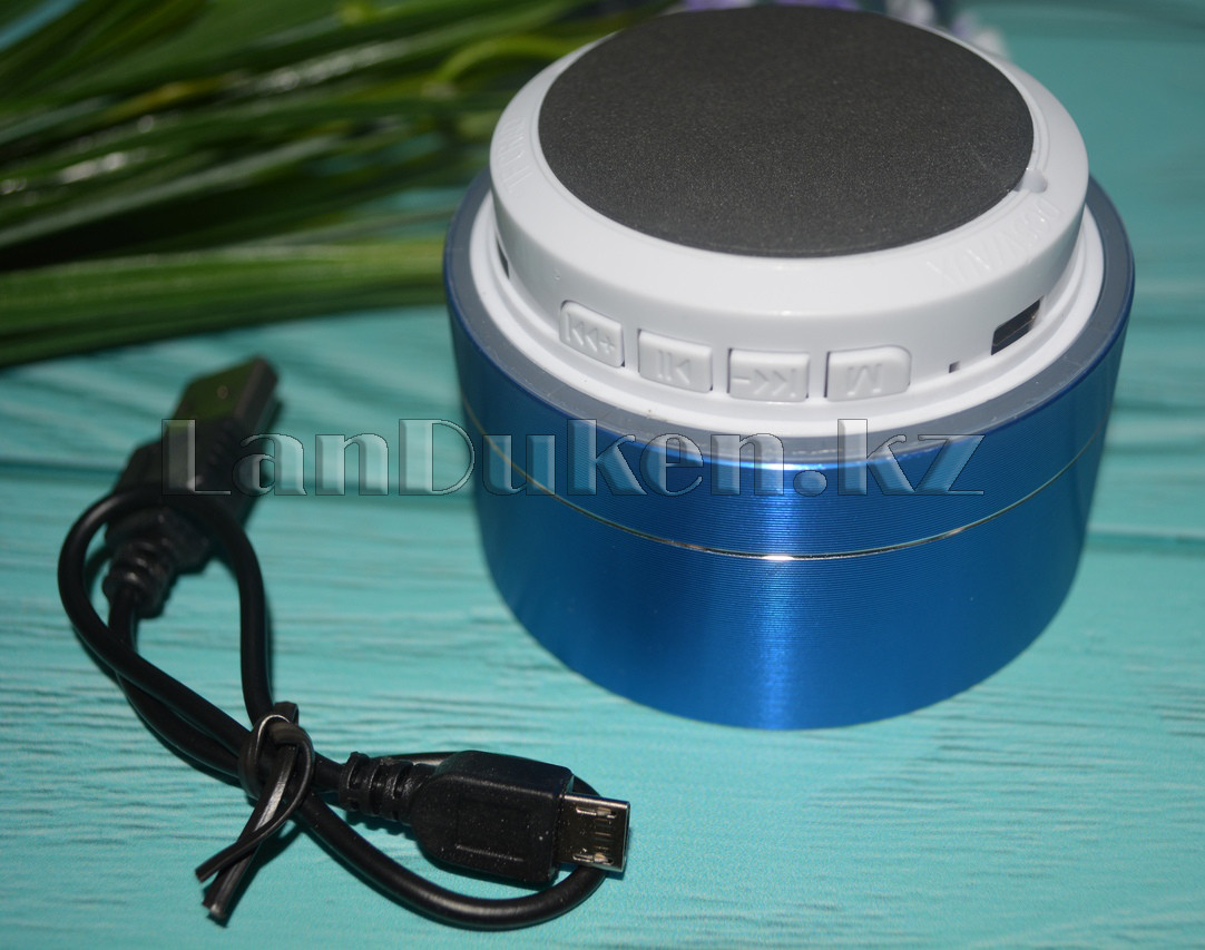 Портативная Bluetooth колонка c подсветкой (music mini speaker v2.1) синяя - фото 2 - id-p54244923