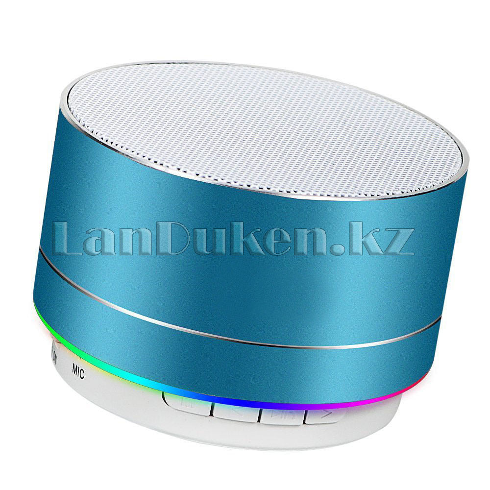 Портативная  Bluetooth колонка c подсветкой (music mini speaker v2.1) синяя