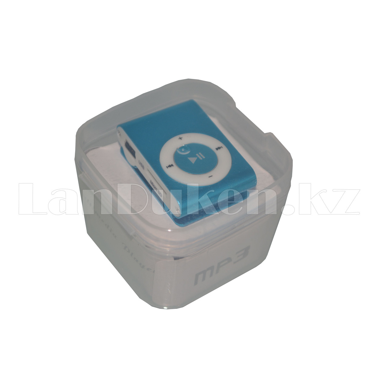 MP3-плеер мини AF-093 на клипсе (голубой) - фото 1 - id-p54324787