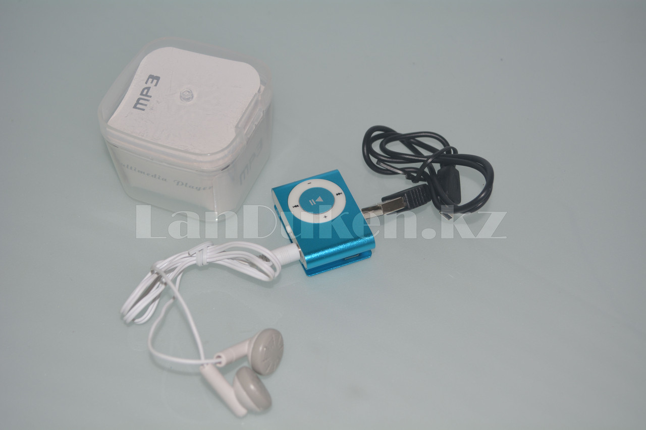 MP3-плеер мини AF-093 на клипсе (голубой) - фото 4 - id-p54324787