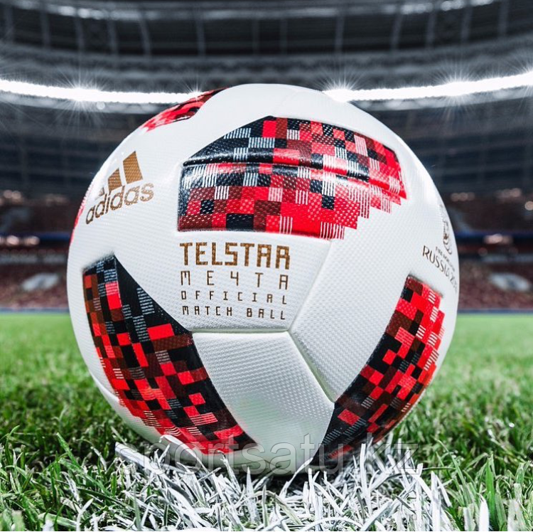 Футбольный мяч ЧМ Telstar 2018 красный