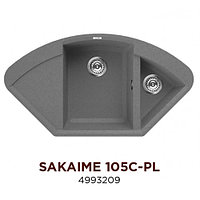 Кухонная мойка Omoikiri Sakaime 105C-PL 4993209 Tetogranit/Платина
