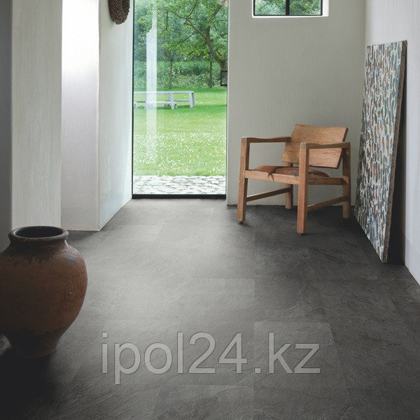 Виниловый ламинат Quick-Step Ambient Click Сланец чёрный