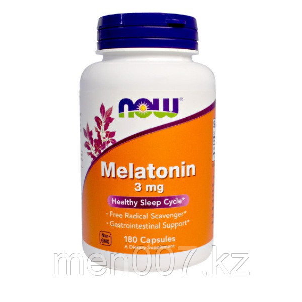 БАД Мелатонин 3 мг (180 капсул) Now Foods