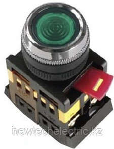 Кнопка ABLFS-22 (зеленый неон)   (200), фото 1