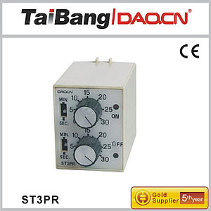 Реле времени ST3PR (РВЛ-2П2Д) АС220 V 30s/30m