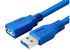 Шнур штекер USB A 3.0- гнездо USB A 3.0 1,5M удлинитель