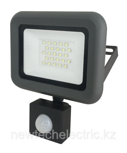 Прожектор PFL-C-SMD-20w sensor LED 20Вт IP54 6500К JazzWay с датчиком движения и освещенности