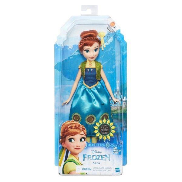 DISNEY FROZEN КУКЛА АННА В МОДНОМ ПЛАТЬЕ