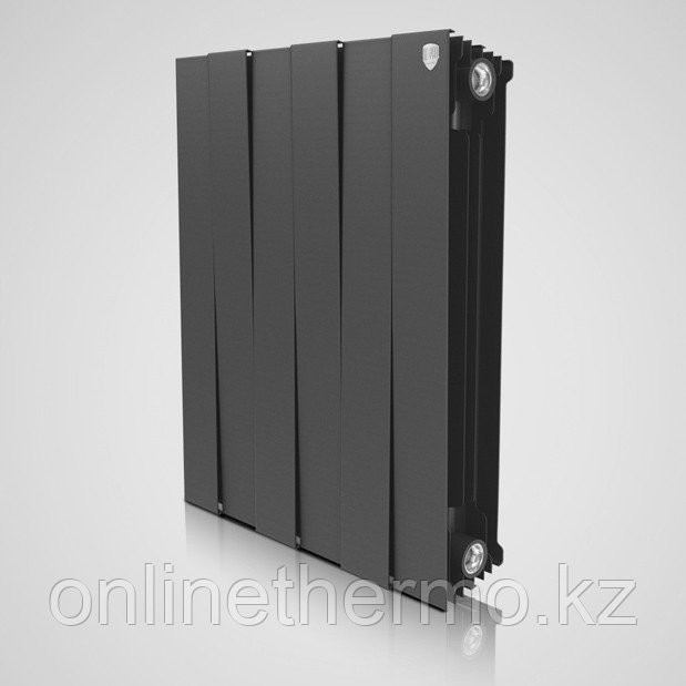 Радиатор биметаллический Pianoforte 500/100 Royal Thermo черный (РОССИЯ) - фото 2 - id-p54405682