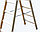 Двусторонняя деревянная лестница-стремянка с перекладинами 2х9 пер. KRAUSE STABILO, фото 2