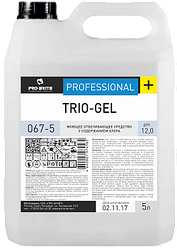 Моющее отбеливающее средство для сантехники с содержанием хлора TRIO-GEL