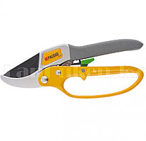 Секатор с наковальней, 200 мм,алюминиевый литой, с храповым механизмом LUXE 60488 (002)