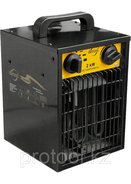 Тепловой вентилятор электрический FHD - 2000, 2 кВт, 220 В / 50 Гц DENZEL - фото 1 - id-p54456367