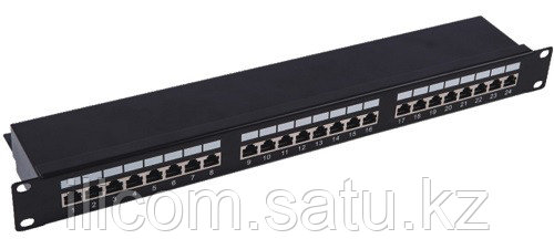 Патч-панель STP, 19" (1U), 24 порта RJ-45, Cat.5e, Dual IDC, APC610140 - фото 1 - id-p54462793