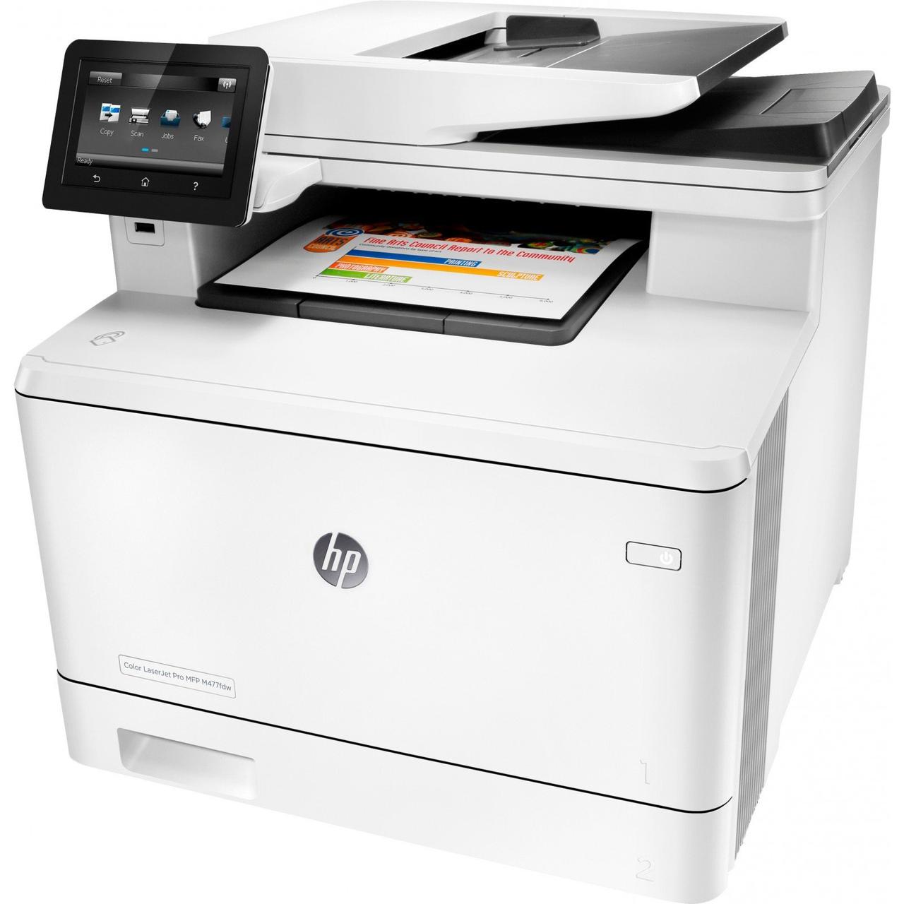 Лазерный Цветной принтер-сканер-копир МФУ HP M477fdw CF379A Color LaserJet Pro(МФП)